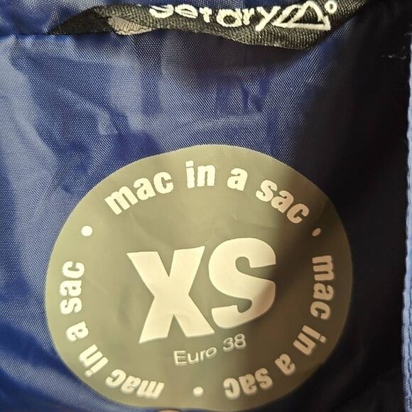 MAC IN A SAC Men's Size XS Target Dry Waterproof Full Zip Jacket Blue Red - Picture 5 of 15